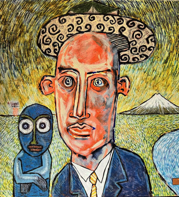 Self portrait of AJ Hodgson